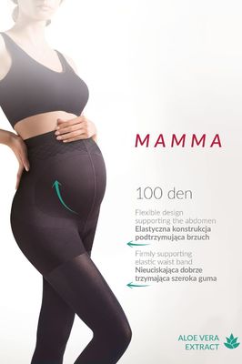 Колготки Gabriella 174 Mamma 100 Den Nero